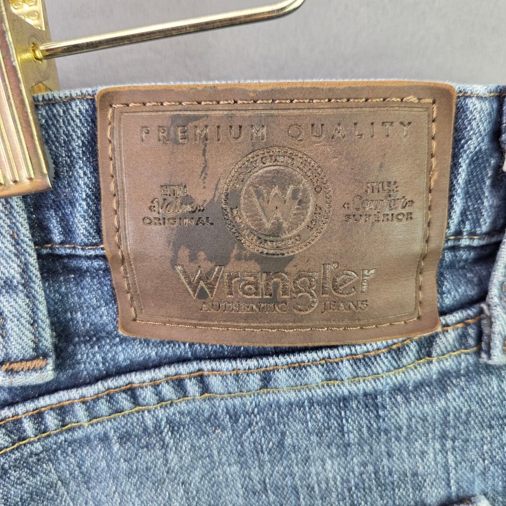 Wrangler Five Star Jeans Mens 36x29 Blue Straight Leg Premium Denim Pants - Picture 9 of 10